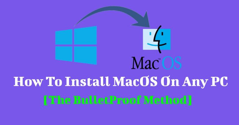 How to install macos on any pc